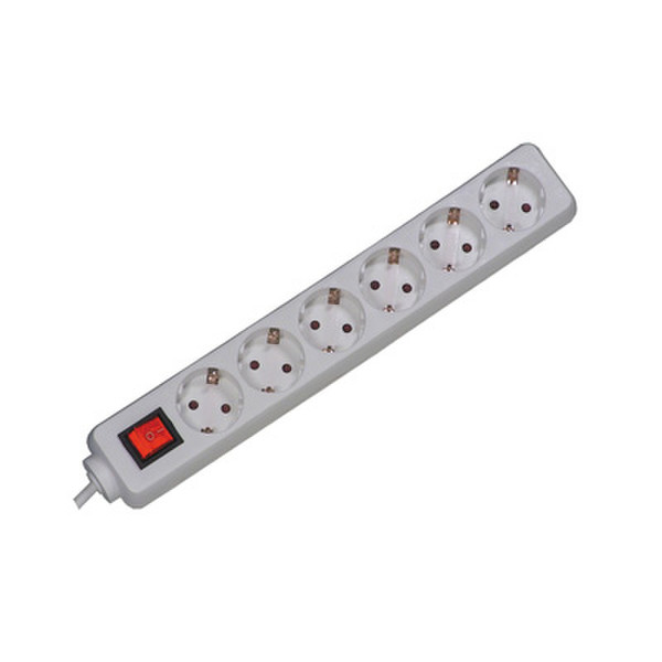 Secomp 19.07.1127 6AC outlet(s) 250V 3m White surge protector