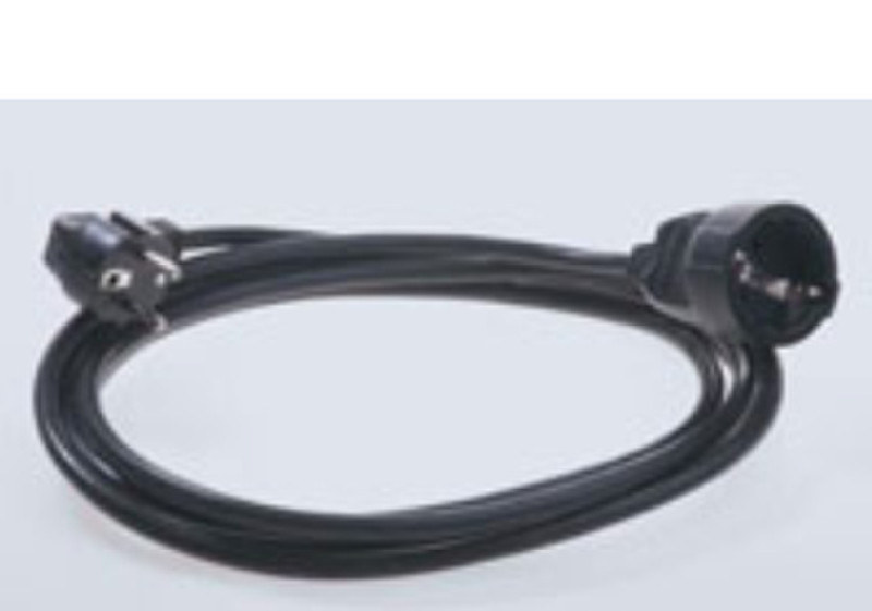 Secomp 19.07.1167 5m Power plug type F CEE7/7 Schuko Black power cable