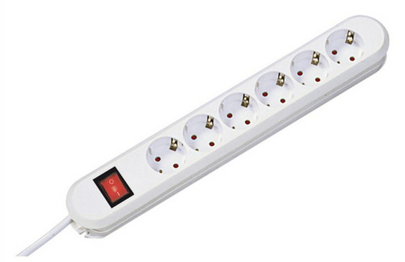 Secomp 19.07.1329 Indoor 6AC outlet(s) 5m White power extension