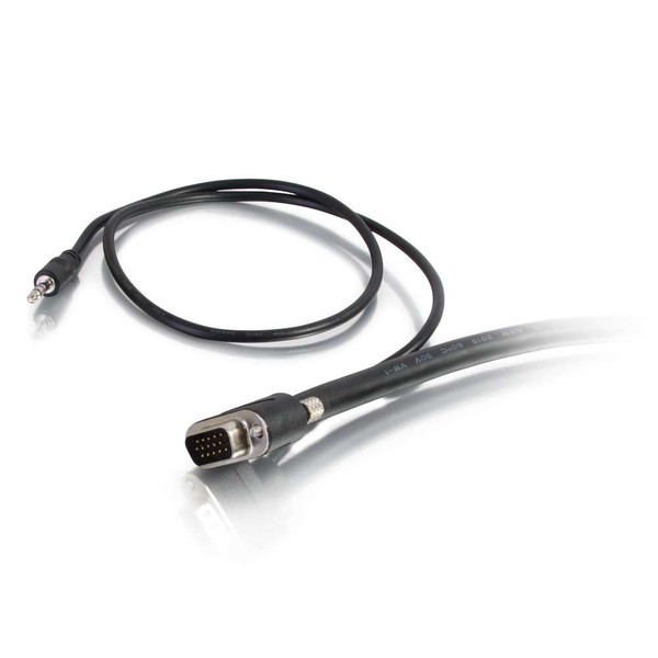 C2G 6ft VGA + 3.5mm M/M 1.83m VGA (D-Sub) + 3.5mm VGA (D-Sub) + 3.5mm Schwarz VGA-Kabel