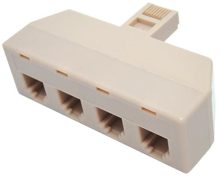 Omenex 283651 RJ-11 Ivory socket-outlet