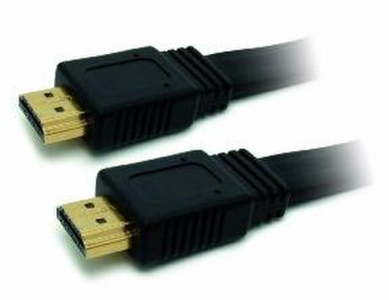 Omenex 491522 1.8м HDMI HDMI Черный, Золотой HDMI кабель