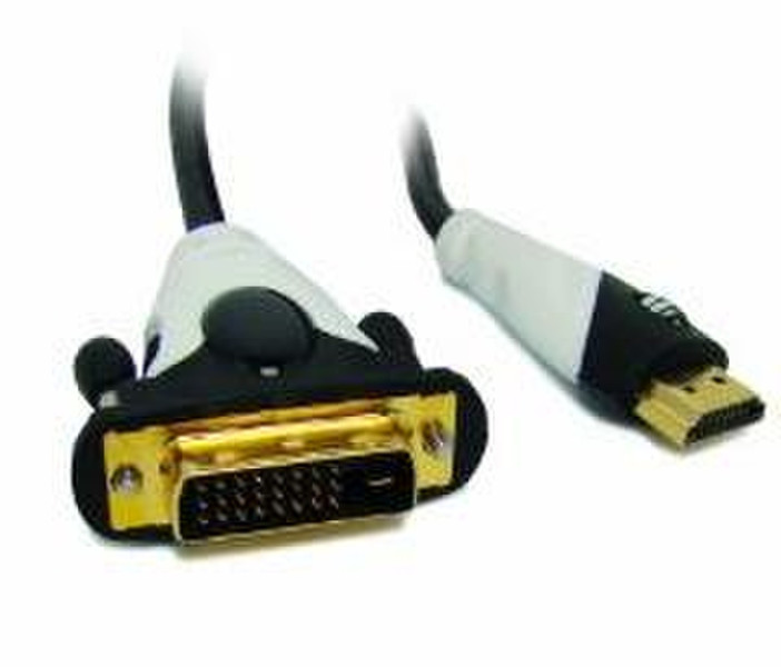 Omenex 491681 HDMI DVI-D Черный, Золотой, Белый адаптер для видео кабеля