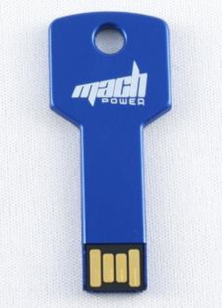 Mach Power USB-K-4GB-BL 4ГБ USB 2.0 Type-A Синий USB флеш накопитель