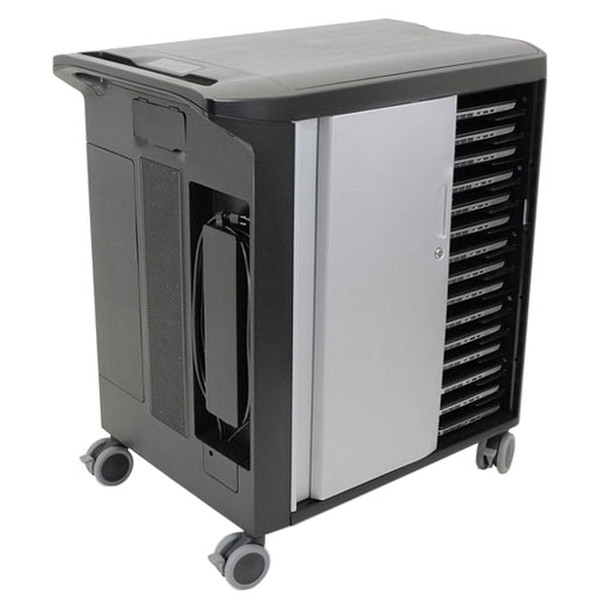 DELL Mobile Computing Cart Managed Portable device management cabinet Black,Silver