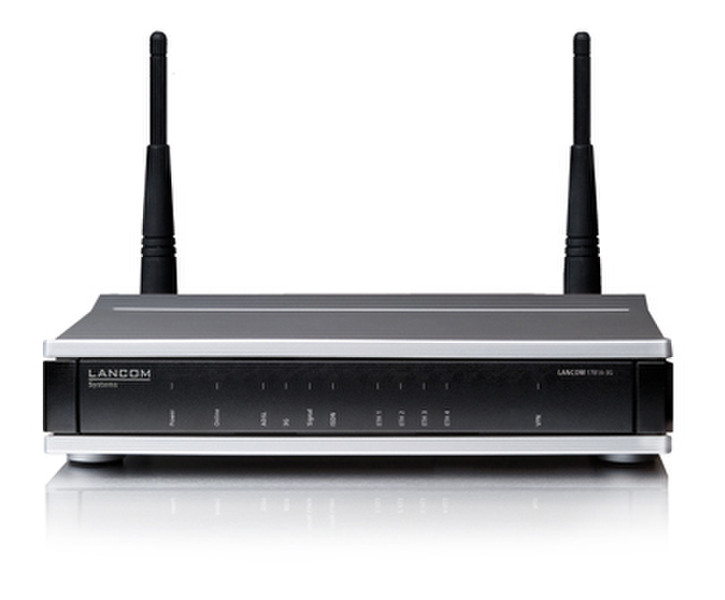 Lancom Systems 1781A-3G Подключение Ethernet ADSL2+ Черный, Cеребряный проводной маршрутизатор