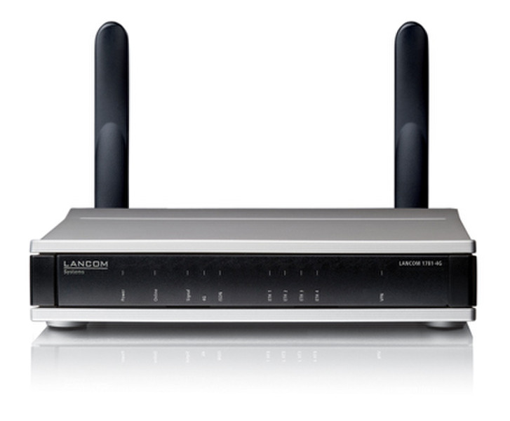 Lancom Systems 1781-4G Подключение Ethernet ADSL2+ Черный, Cеребряный проводной маршрутизатор