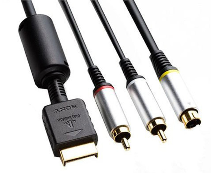 Sony S-Video 3 x RCA S-Video (4-pin) Black video cable adapter