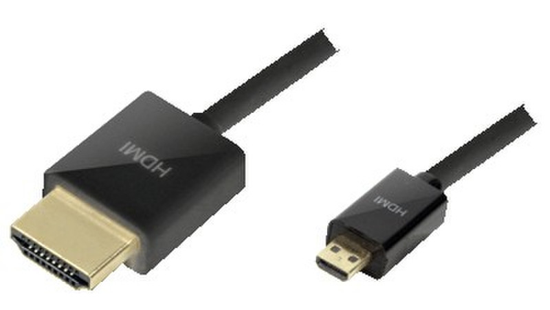 LogiLink HDMI - Micro HDMI 1.5m 1.5m HDMI Micro-HDMI Black