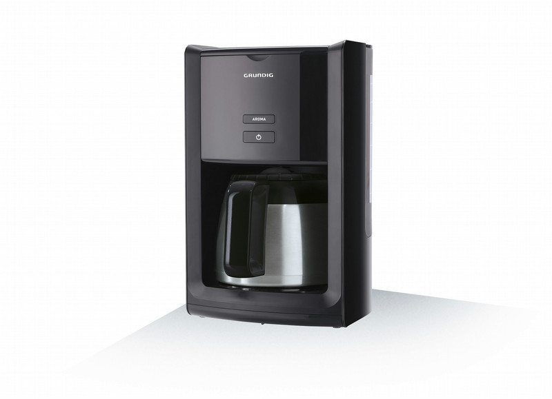 Grundig KM 8280 Drip coffee maker 1.5L 12cups Black,Stainless steel
