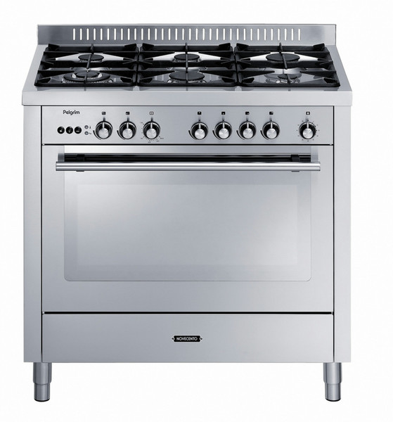 Pelgrim NF930BRVSA Freistehend Gas hob Edelstahl Küchenherd