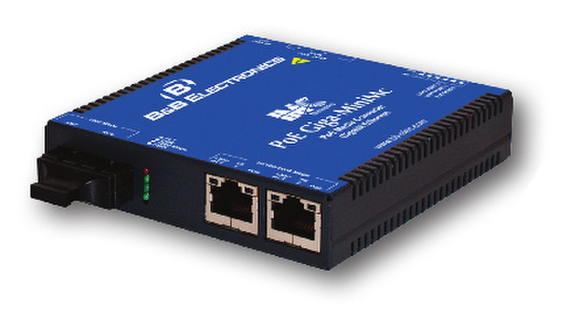 IMC Networks PoE Giga-MiniMc LFPT 1000Mbit/s Schwarz Netzwerk Medienkonverter