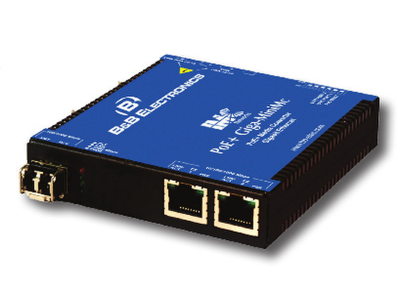 IMC Networks PoE+ Giga-MiniMc LFPT 1000Мбит/с 1490нм Single-mode Черный