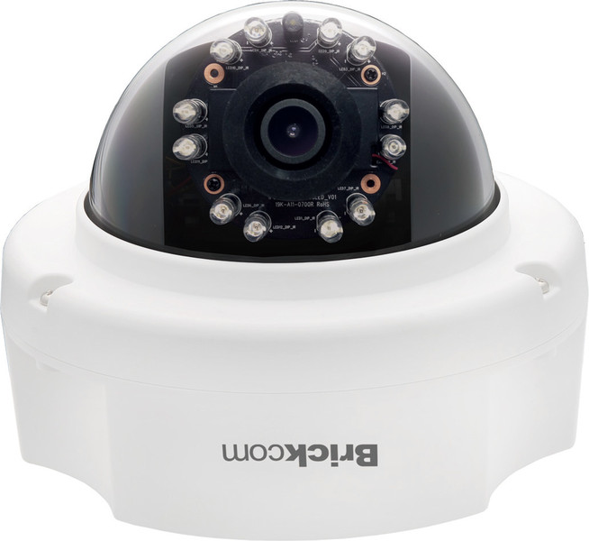 Brickcom FD-131AF IP security camera Для помещений Dome Белый камера видеонаблюдения