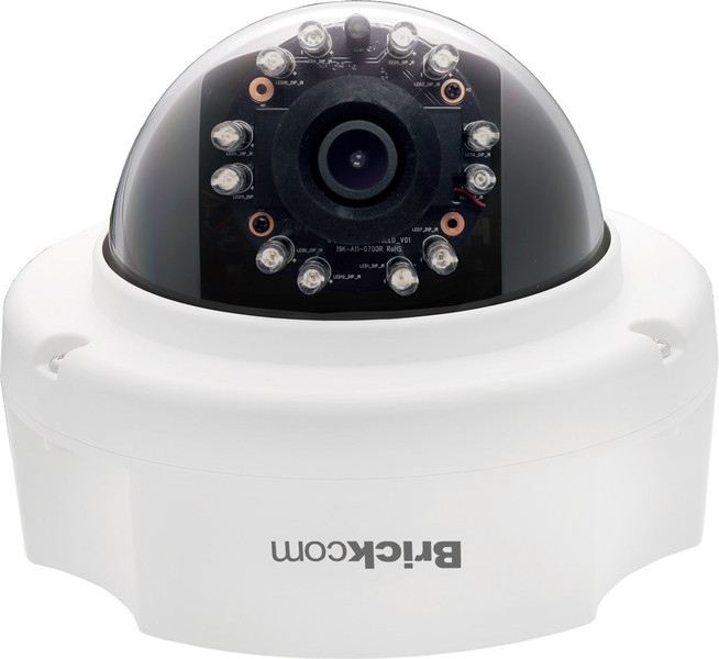 Brickcom FD-501AF IP security camera Для помещений Dome Белый камера видеонаблюдения