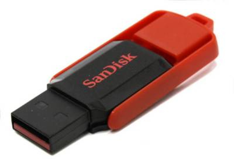 Sandisk Cruzer Switch 8GB 8ГБ USB 2.0 Type-A Черный, Красный USB флеш накопитель