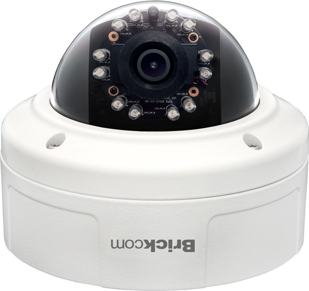 Brickcom VD-131AF IP security camera Вне помещения Dome Белый камера видеонаблюдения