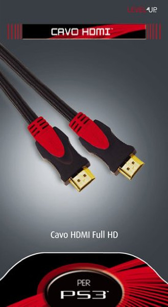 Shardan PS3, Xbox 360, PC - Cable HDMI Full HD 2m HDMI HDMI Schwarz, Rot