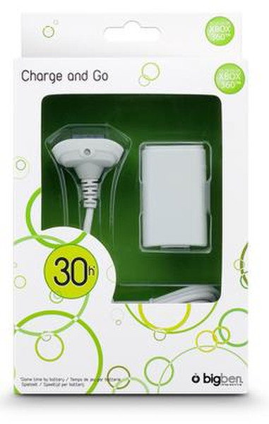 Bigben Interactive Xbox 360 Play & Charge Kit Indoor White
