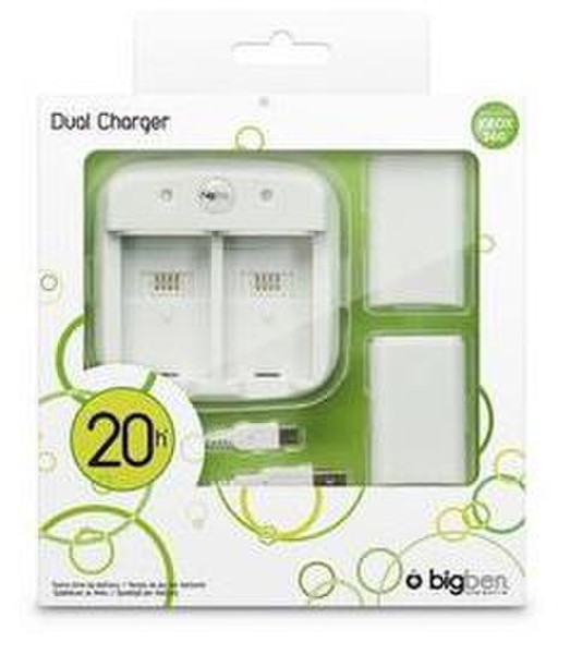 Bigben Interactive Xbox 360 Dual Charger Indoor White