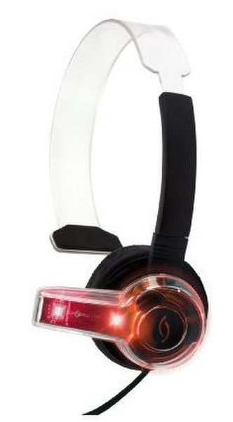 PDP Afterglow AX.4 Communicator Head-band Monaural Red,Transparent