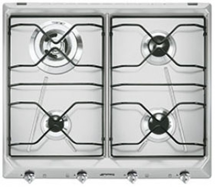 Smeg SRV564AL Eingebaut Gas Aluminium Kochfeld