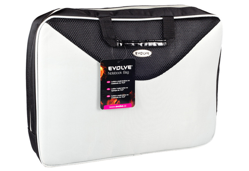 Evolveo E050 15.6Zoll Messenger case Schwarz, Weiß Notebooktasche