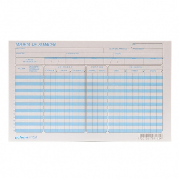 IRASAFORTEC AT-1050 accounting form/book