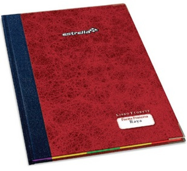 Estrella 100 240Blätter Blau, Rot Notizbuch