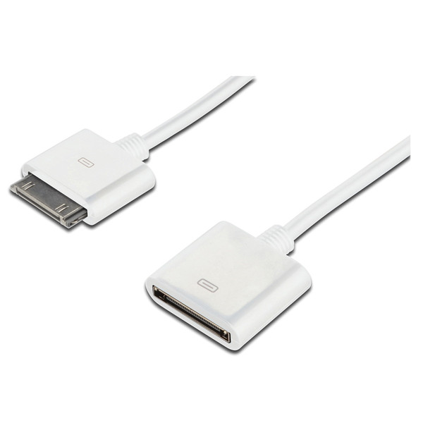 Ednet 31009 1m Apple 30-pin Apple 30-pin White mobile phone cable