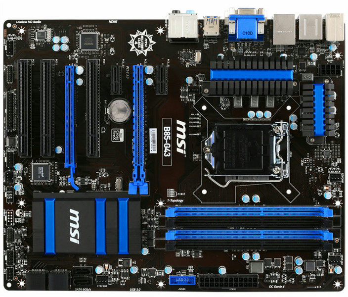 MSI B85-G43 Intel B85 Socket H3 (LGA 1150) Микро ATX материнская плата