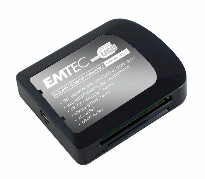Emtec EKLMFLU02N USB 2.0 Черный устройство для чтения карт флэш-памяти