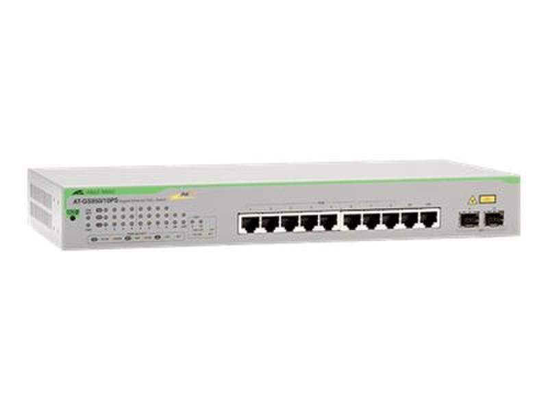 Allied Telesis AT-GS950/10PS-50 Управляемый Gigabit Ethernet (10/100/1000) Power over Ethernet (PoE) Серый