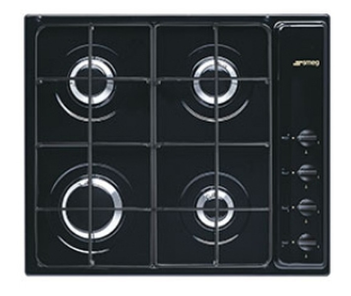 Smeg S64SN Настольный Газ Черный плита