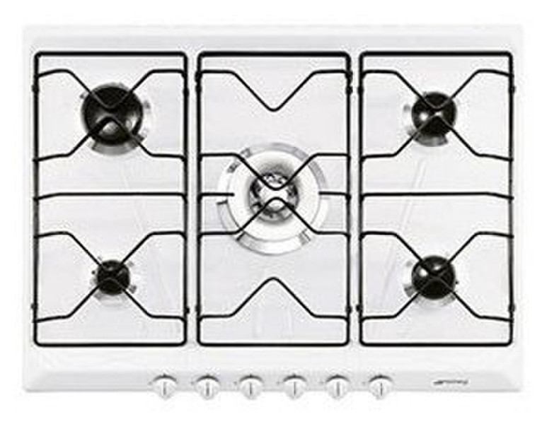 Smeg SRV576EB7 Встроенный Газ Белый плита