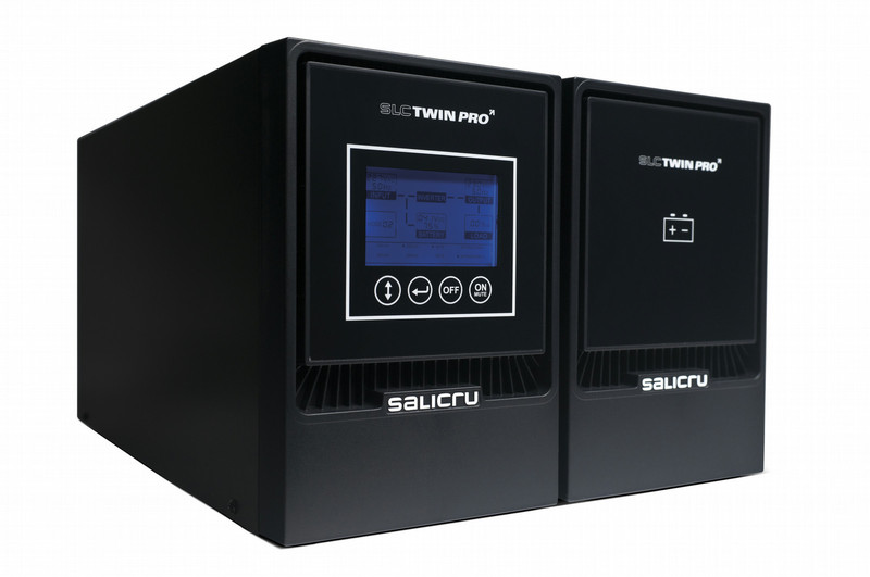 Salicru SLC-1000-TWIN PRO (B1) 1000VA 2AC outlet(s) Tower Black uninterruptible power supply (UPS)