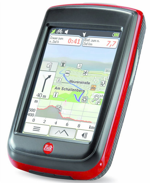 Falk Outdoor Navigation IBEX 32 Портативный/Фиксированный 3.5" Сенсорный экран 196г Черный, Красный
