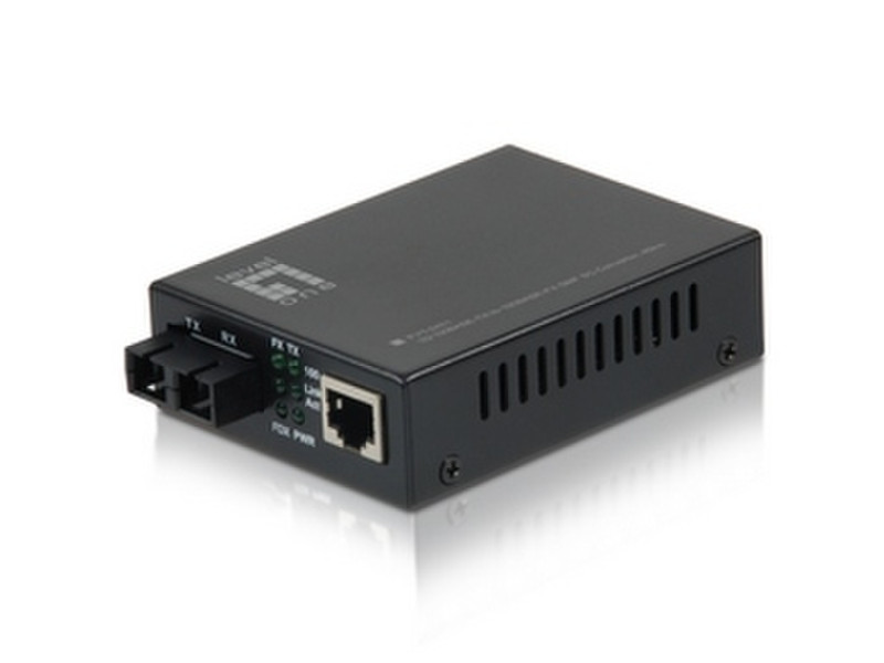 LevelOne 10/100BASE-TX to 100BASE-FX SMF SC Converter, 40km network media converter