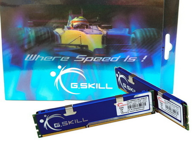 G.Skill 4GB DDR3 PC3-10600 (1333MHz) HK Series Dual Channel kit 4GB DDR3 1333MHz memory module