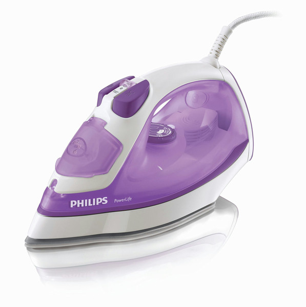 Philips Walita PowerLife RI2960/02 SteamGlide soleplate 2.200W Purple,White iron