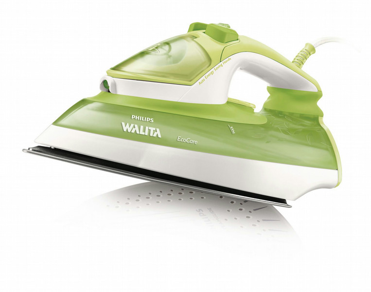 Philips Walita RI3720/02 Подошва с покрытием SteamGlide 2.400Вт Зеленый, Белый утюг