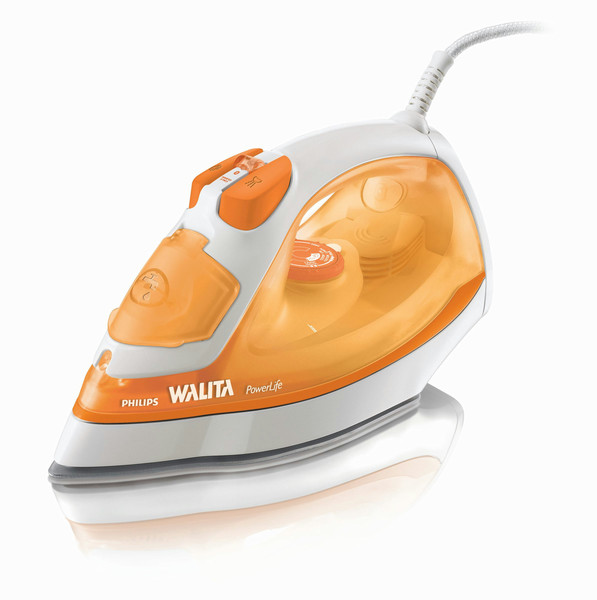 Philips Walita PowerLife RI2920/02 SteamGlide soleplate 2.000W Orange,White iron