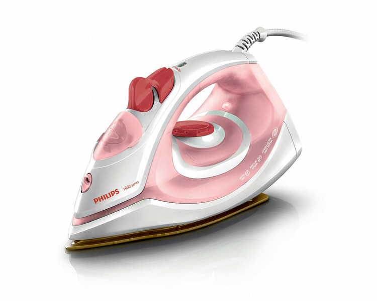 Philips 1900 series GC1991/26 Steam iron Ceramic soleplate 1450W Beige,White iron