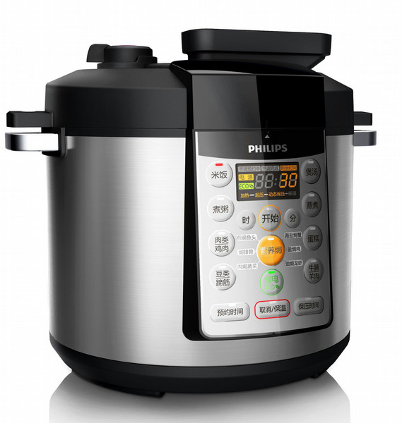Philips Viva Collection HD2135/03 5L 900W Black,Stainless steel pressure cooker