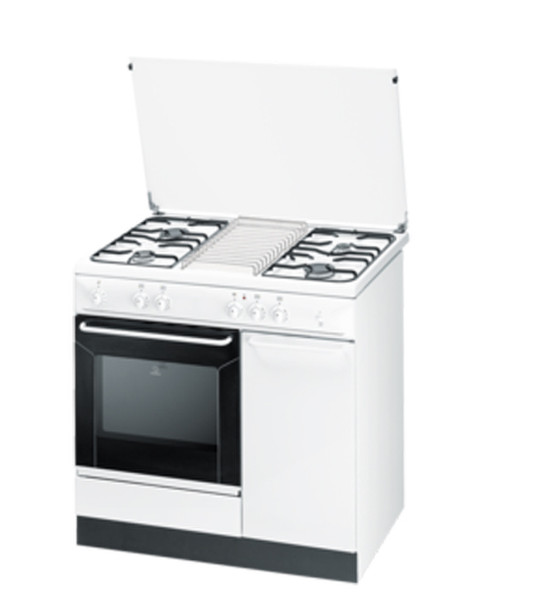 Indesit K9G21S(W)/I S Freestanding Gas hob White cooker