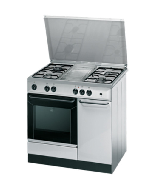 Indesit K9G21S(X)/I S Отдельностоящий Gas hob Нержавеющая сталь кухонная плита