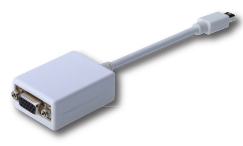 Ednet 31203 mini DisplayPort VGA (D-Sub) Weiß Videokabel-Adapter