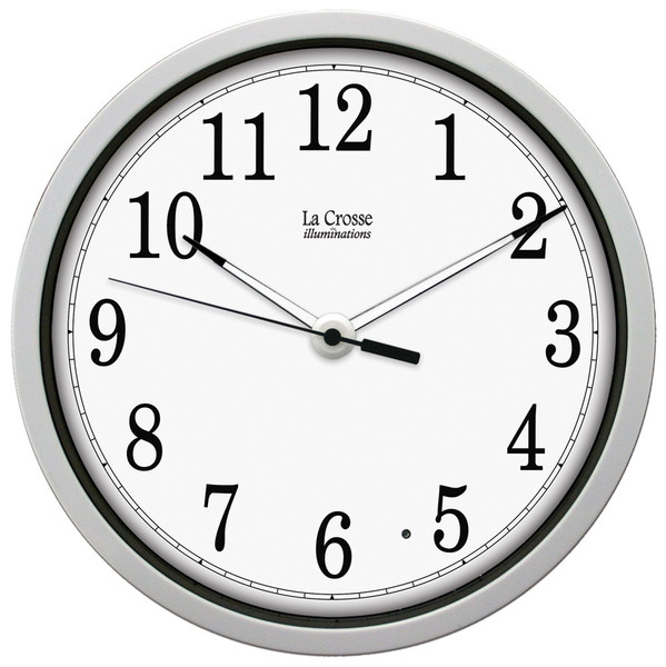 La Crosse Technology 403-312 Quartz wall clock Kreis Weiß Wanduhr
