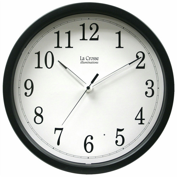 La Crosse Technology 403-314 Quartz wall clock Круг Черный, Белый настенные часы