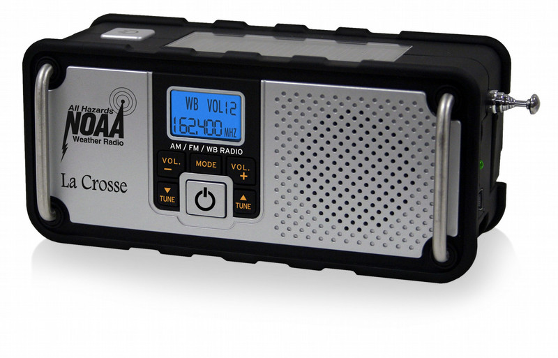 La Crosse Technology 810-106 Tragbar Digital Schwarz, Grau Radio